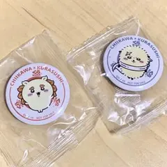 ちいかわ くら寿司 コラボ 缶バッジ 2種セット シーサー ラッコ