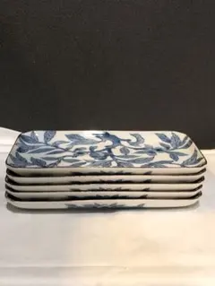 F様専用❉たち吉❉長皿❉染付花鳥❉焼物皿❉1枚難あり