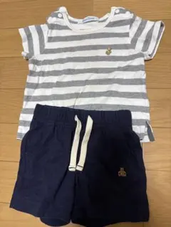 familiarストライプTシャツとGAPショートパンツセットのサムネイル