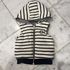 プチバトー　Petit bateau ベビー リバーシブルフード付きベスト