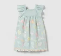 ZARA 花柄刺繍 ワンピース 4-5歳