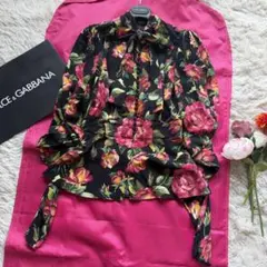 DOLCE&amp;GABBANA リリー柄 フラワー 半袖 新品 トップス DOLCE&GABBANA リリー柄 フラワー 半袖トップス - メルカリ