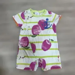 Hakka Baby リンゴ柄ロンパース S
