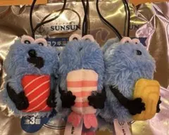 パペットスンスン スシロー コラボ 限定 指人形 マスコット 全3種 コンプ