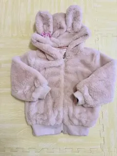 メゾピアノ ウサギ耳フードジャケット 110センチ