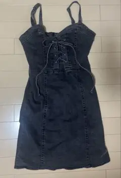 SpRayグレー デニム キャミワンピース