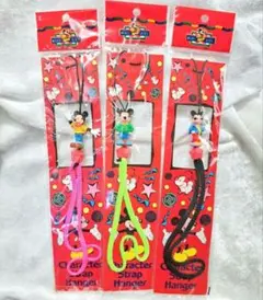 ディズニー ストラップ ミッキーセットA ヴィンテージ