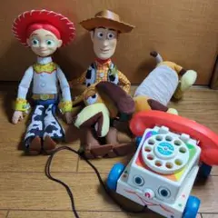 トイストーリー ウッディ ジェシー トーキング フィギュア モノクロ 2