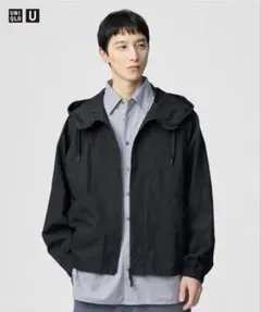 ユニクロ　U フーデッドブルゾン　XL