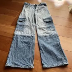 H&M デニムカーゴパンツ