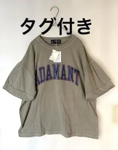 タグ付き　CUBE SUGAR フレア半袖　ひび割れ加工　ロゴプリント　Tシャツのサムネイル