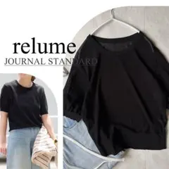 【25SS】リネンシアーハーフスリーブプルオーバー　ブラックのサムネイル