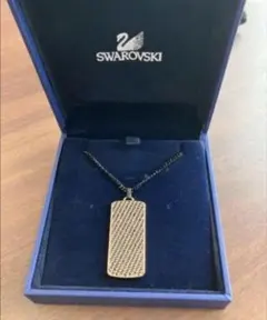 ★SWAROVSKI　スワロフスキー　プレート　ネックレス