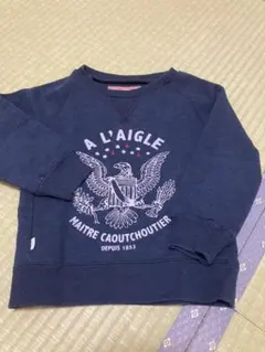 AIGLE 子供トレーナー100㎝　紺色のサムネイル