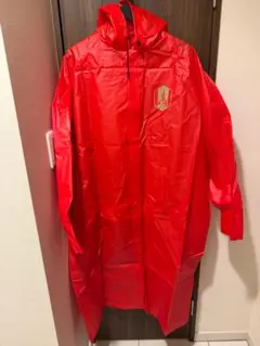 ほぼ未使用 名古屋グランパス 大人用レインポンチョ レッド