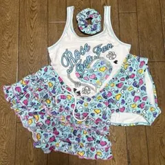 Rose Fan Fan セパレート水着 シュシュ付き ４点M