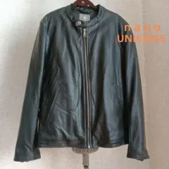 nano universe ブラックレザージャケット