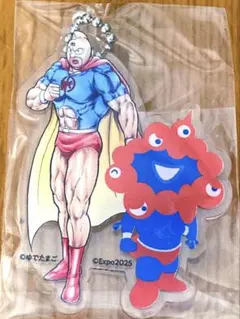 ミャクミャク　キン肉マン　コラボ　アクリルキーホルダー　アクキー　レア　限定
