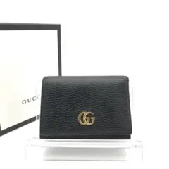 正規品　美品　グッチ財布　グッチ三つ折り財布　グッチggマーモント グッチレザー