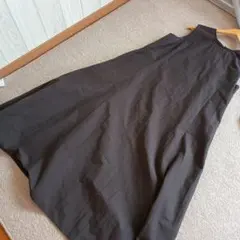 23区　大きいサイズ　3XL〔46サイズ〕こげ茶　ノースリーブワンピース