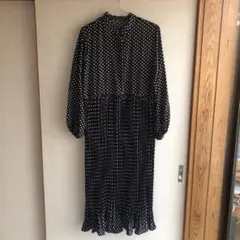 美品】BEARDSLEY ドットギャザーチュニック フレアワンピース - メルカリ