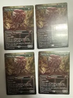 まき散らす菌糸生物　ボーダーレス　4枚セット　Sowing Mycospawn