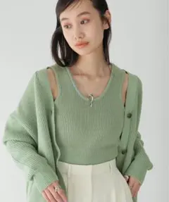 【CLANE/クラネ】BUSTIER SET KNIT C/D