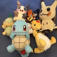 ゼニガメ ヒトカゲ フシギダネ ポケモン初代御三家ぬいぐるみセット