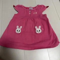 MIKI HOUSE ピンク ワンピース 80サイズ