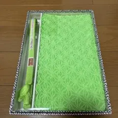 未使用品　帯締め 帯揚げ セット 緑　黄緑　和装小物