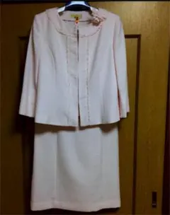 ツイードスーツ【13号】淡い桜色ピンクが素敵‼️七五三、入学、卒園、卒業、結婚式