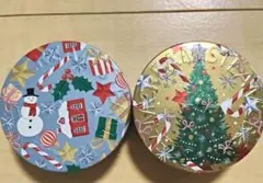 新品☆スチームクリーム　 クリスマスデザイン缶　2種セットのサムネイル