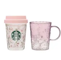 スタバ SAKURA 2024 ダブルウォール耐熱グラス グラスマグ 2025