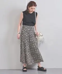 UNITED ARROWS UWCS フラワーフレアスカート 36