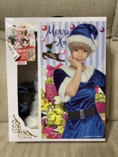 青いサンタ衣装 Mサイズ 帽子付き