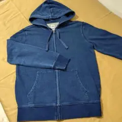 GAP ジップアップパーカー インディゴ ユニセックス