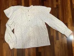 【特価】INGNI イング水玉模様フリル付き長袖シャツ