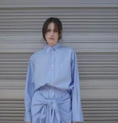 シャツ/ブラウス(長袖/七分) clane loose hoodie CLANE（クラネ）の「CHAMBRAY LOOSE SHIRT（シャツ/ブラウス）」 - WEAR