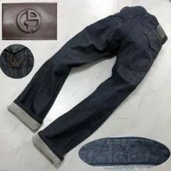 【極美品】GIORGIO ARMANI デニム GAロゴ イーグル インディゴのサムネイル