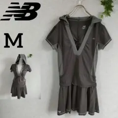 ニューバランス new balance ワンピース 半そで カーキ ヨガ M