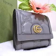 【未使用級】GUCCI 二つ折り財布 マーモント キルティング グレー 2026年最新】gucci マーモント キルティング 財布の人気アイテム