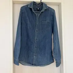 【SALE】H&M デニムシャツ Lサイズ メンズ シャツ