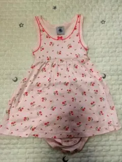 プチバトー　ボディ付きワンピース24m/86cm
