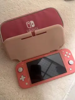 Nintendo Switch Lite コーラル本体＋ACアダプターケース付き - メルカリ