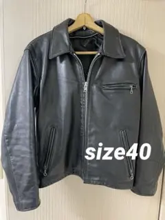 美品643Schott ライナー付シングルライダース 黒ハンガー付 安心対応有