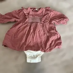 ピンク フリルロンパース サイズ70