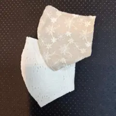 ハンドメイド 花柄レースマスク