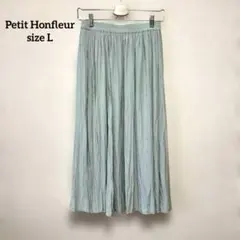 Petit Honfleur ロング丈ギャザースカート Lサイズ ミントグリーンのサムネイル