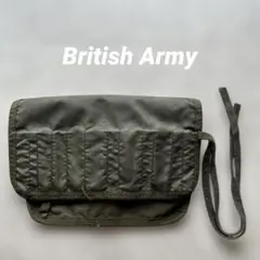 イギリス軍放出品 ガンクリーニングキット用ポーチ 工具入れ オリーブ カーキ 軍のサムネイル