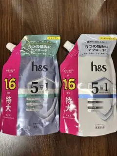 h&s 5in1 シャンプー コンディショナー 特大サイズ つめかえ用のサムネイル